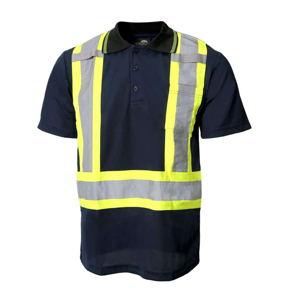 SHORT SLEEVES POLO WITH REFLECTIVE BANDS - Image 6