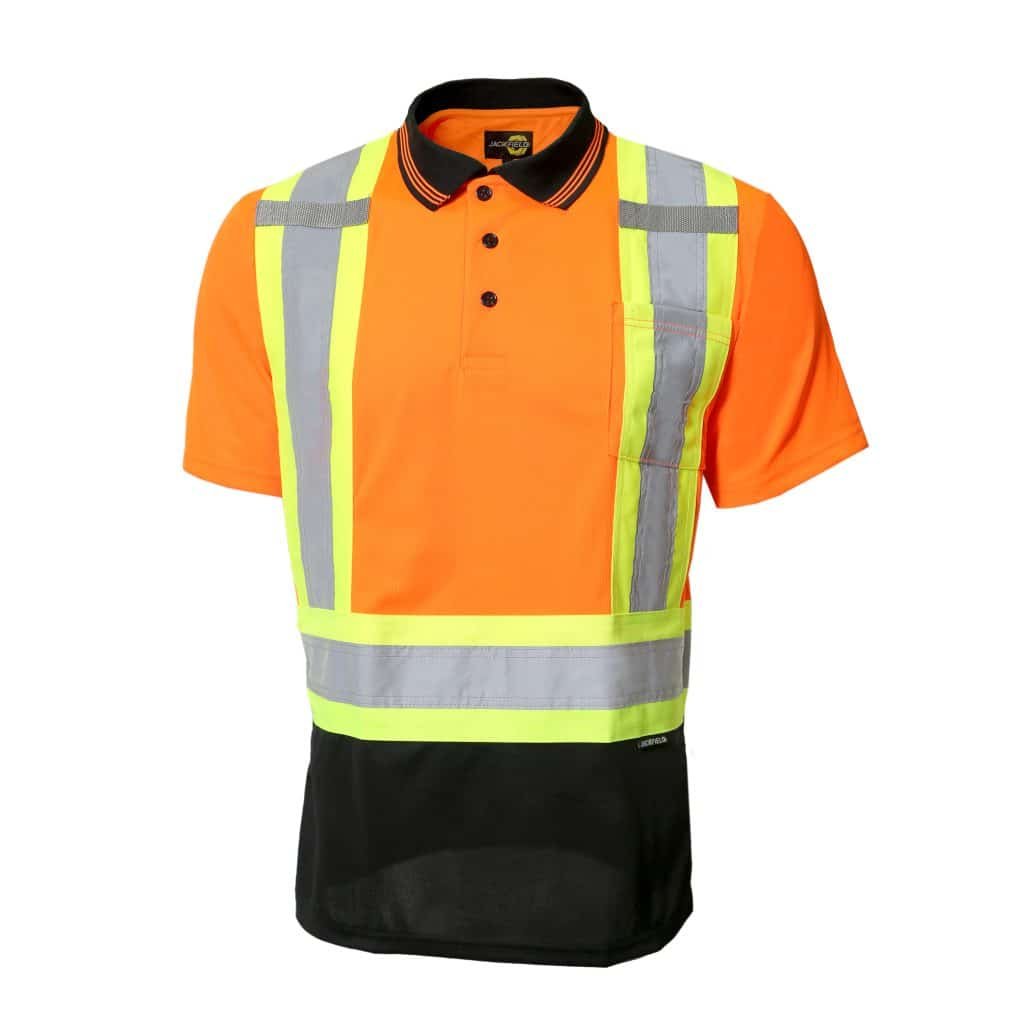SHORT SLEEVES POLO WITH REFLECTIVE BANDS - Image 4