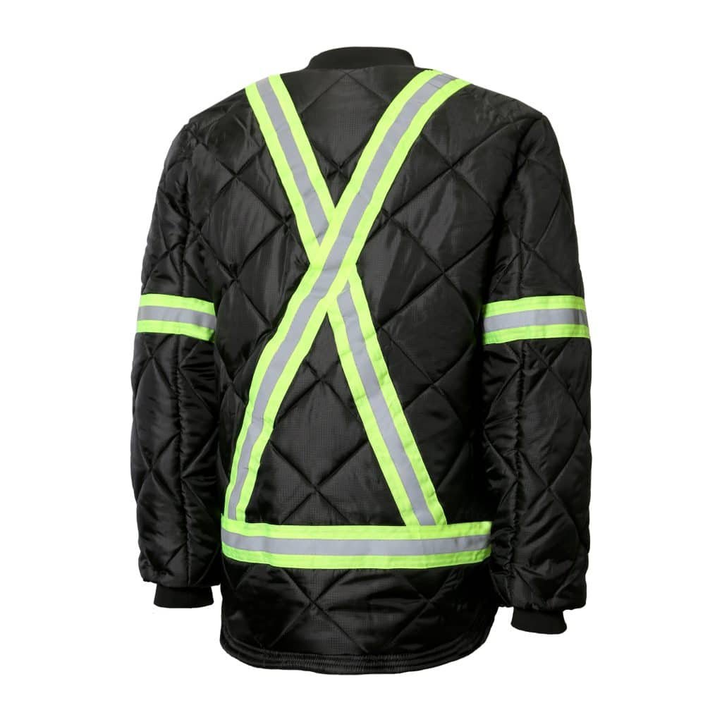 QUILTED FLEECE LINED JACKET WITH REFLECTIVE STRIPES - Image 3