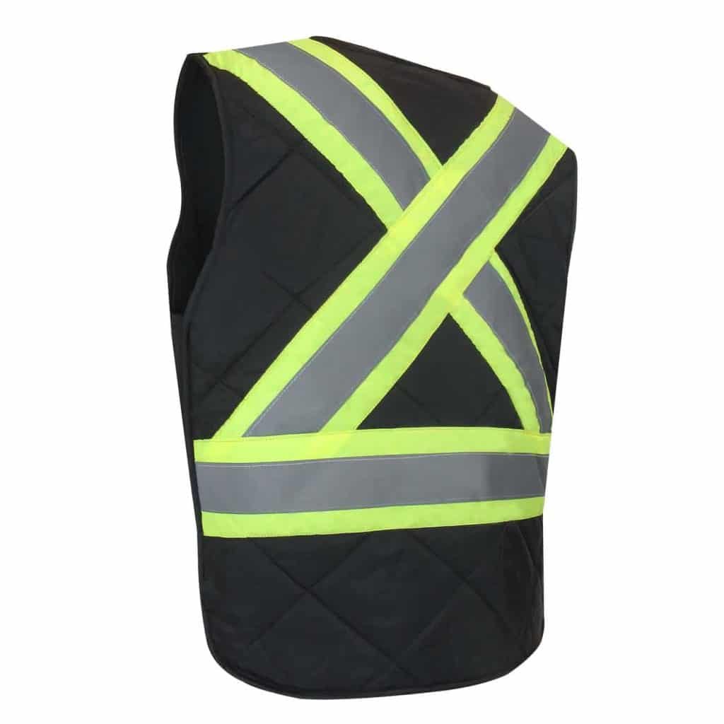 QUILTED NYLON FREEZER VEST WITH REFLECTIVE STRIPES - Image 5