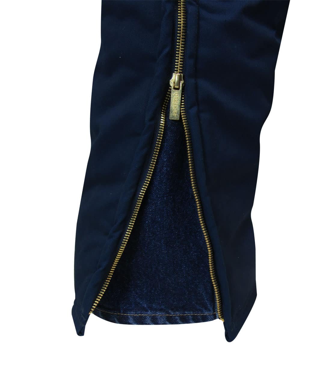 UNLINED COVERALL WITH ZIPPER ON THE LEGS AND REFLECTIVE STRIPES - Image 4