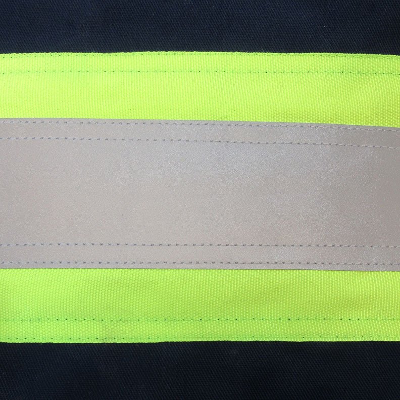 UNLINED COVERALL WITH ZIPPER ON THE LEGS AND REFLECTIVE STRIPES - Image 4