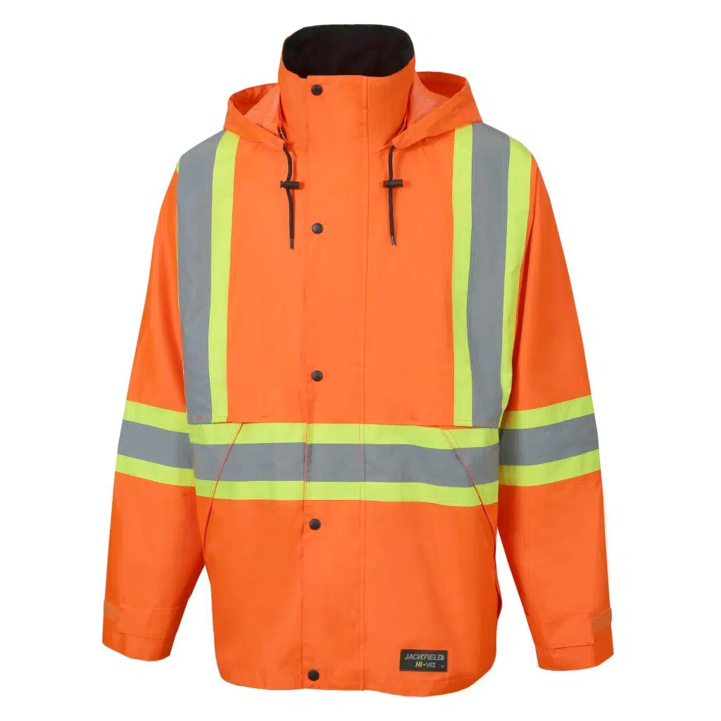 NYLON JACKET WITH REFLECTIVE STRIPES